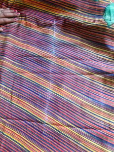 Striped Floral Print Fabric