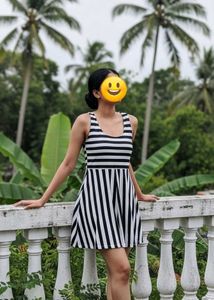 Striped Skater Dress