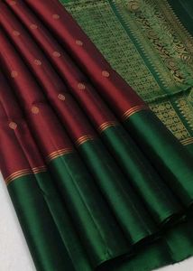 Elegant Maroon Saree