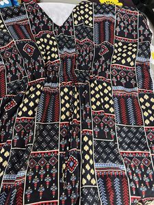 Printed Midi Dress