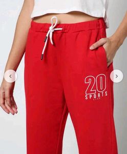 Red &#39;20 Sports&#39; Joggers