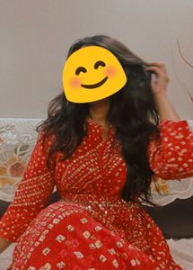 Red Bandhani Traditional Dress