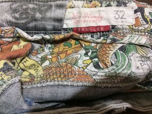 Ed Hardy Men Grey Skinny Fit Mid-rise Jeans