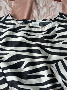 Zebra Print Crop Top