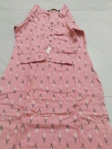 Pink Printed Kurti