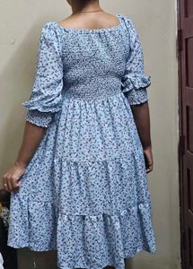 New Floral Midi Dress With TAG