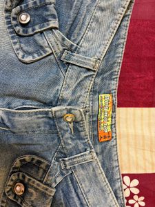 Y2k Low Waist Denim Shorts