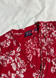 Red Wrap Up Beach Dress ❤️‍🔥🫶🏼