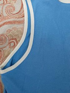 Blue Los Angeles Graphic Tank Top