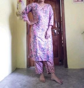 Cotton Kurti Pant Set