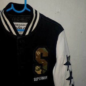 💥Black men&#39;s Varsity basJacket