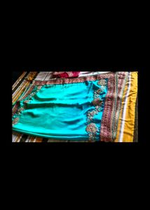 party wear sari with blouse