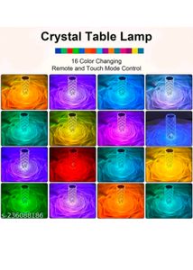 SIGMA Crystal Rose Table Lamp 16 Colour LED Night