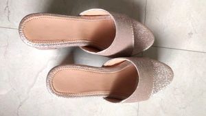Sparkly Platform Heel Sandal Unused