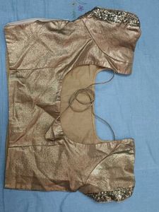 Golden Saree Blouse