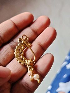 Earrings with Hair Chain