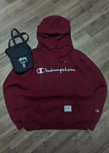 Champion Maroon unisex hoodie