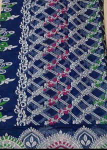 Soft Blue Colour Jamdani Saree