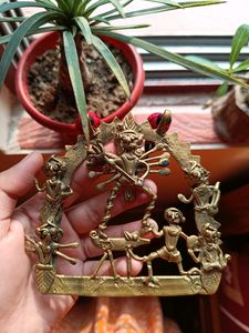 Dokra Maa Durga Set With Earrings