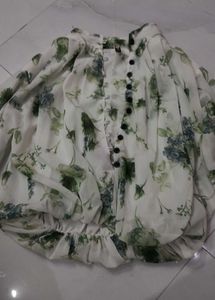 Floral Print Fabric Top