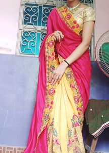 Saree Multicolour Wedding Wear