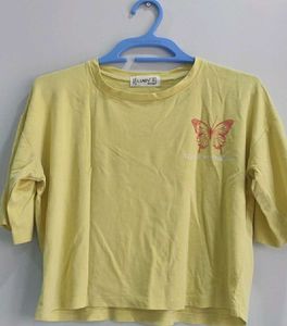 Yellow Butterfly Tee