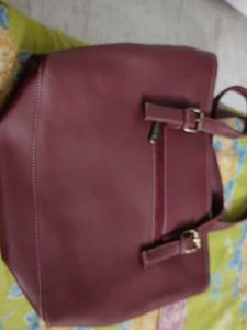 Burgundy Tote Bag