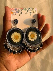 Elegant Handmade Resin Jhumka Earrings