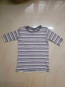 Max fashion striped lavender top