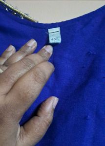 4xl Size Used Anarkali Silk  Kurti