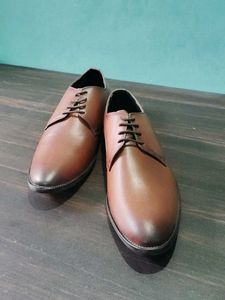 Brown Leather Formal Shoes