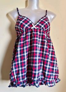 🎁Buy 2 Get 1 Free🎁 Plaid Cami Top Size S/M
