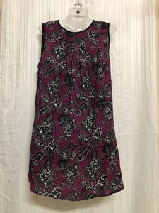 Now Purple Sleeveless Printed Dress