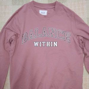 Pink &#39;Balance Within&#39; Graphic Sweatshirt