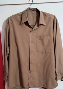 Mens Formal Shirt Brown Color