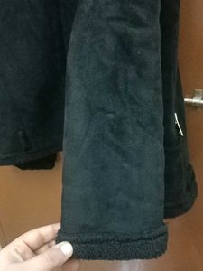 Black Faux Shearling Jacket