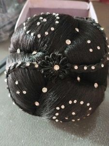 Sparkling Rhinestone Hair Bun