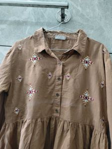 Boho Embroidered Tunic Top