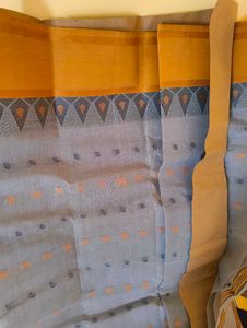 Bengal Cotton Taant Saree With Border