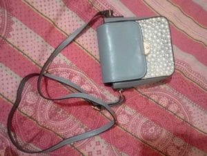 Pearl Embellished Crossbody Bag