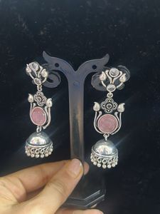 Pink Stone Earring