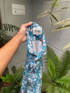 OFFMEN Leaf Printed Realxed Fit Shirt
