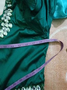 Elegant Emerald Green Embellished Gown
