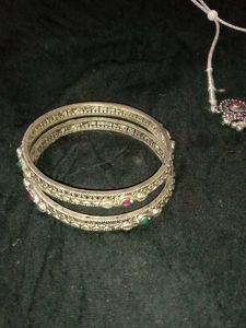 Oxidised Choker With Matching Bangles