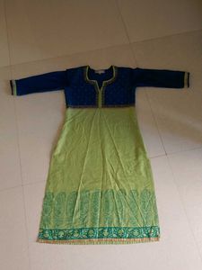Blue & Green Kurti