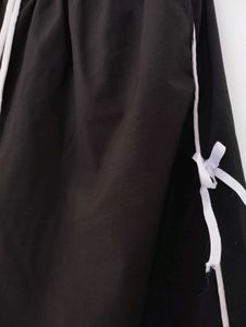 Black Casual Pajama with Side Ribbon