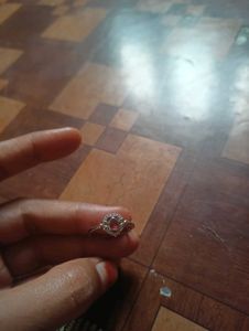 pur Silver 925 pink Stone Heart Ring