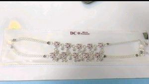 combo of anklets and toe ring pure silver