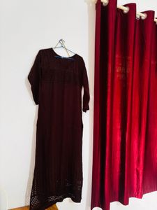 Elegant Brown Ethnic Gown