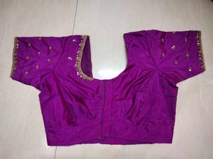 💜Purple  Aari Blouse